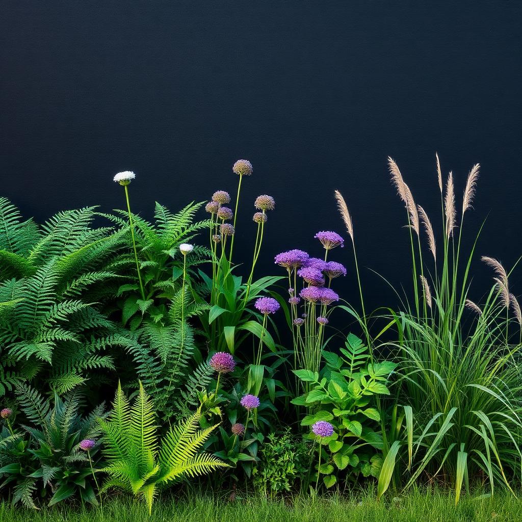 Refreshed planting and lighting in a London garden